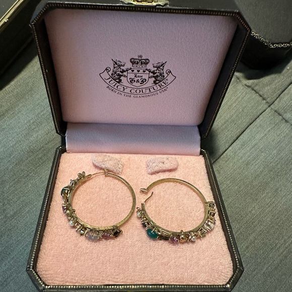 Juicy Couture Jewelry - Vintage Juicy Couture hoop earrings
